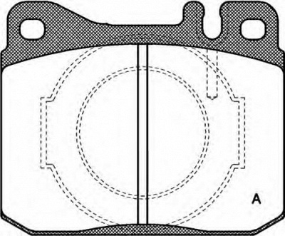 OPEN PARTS bpa001040 -  Комплект тормозных колодок, дисковый тормоз